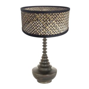 annelighting-tafellamp-bois-zwart-bamboehout-ø40cm-e27-3756zw-1