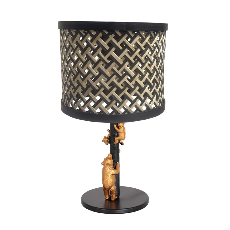 annelighting-tafellamp-animaux-zwart-bamboemetaal-ø20cm-e27-3713zw-1