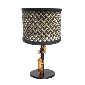 annelighting-tafellamp-animaux-zwart-bamboemetaal-ø20cm-e27-3713zw-1
