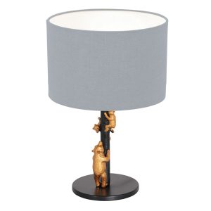 annelighting-tafellamp-animaux-zwart-linnenmetaal-ø20cm-e27-3943zw-1