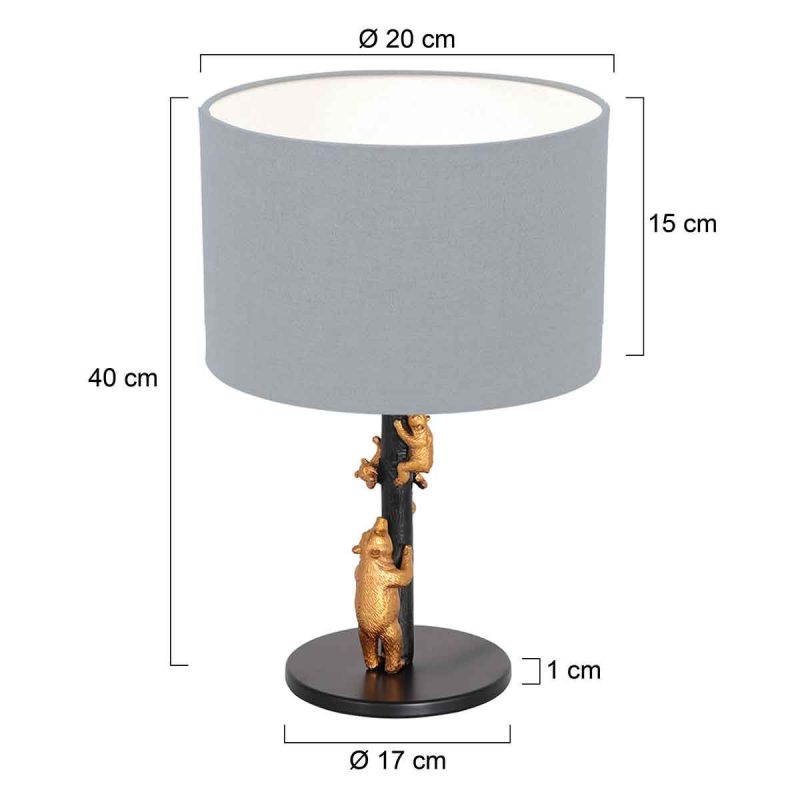annelighting-tafellamp-animaux-zwart-linnenmetaal-ø20cm-e27-3943zw-1