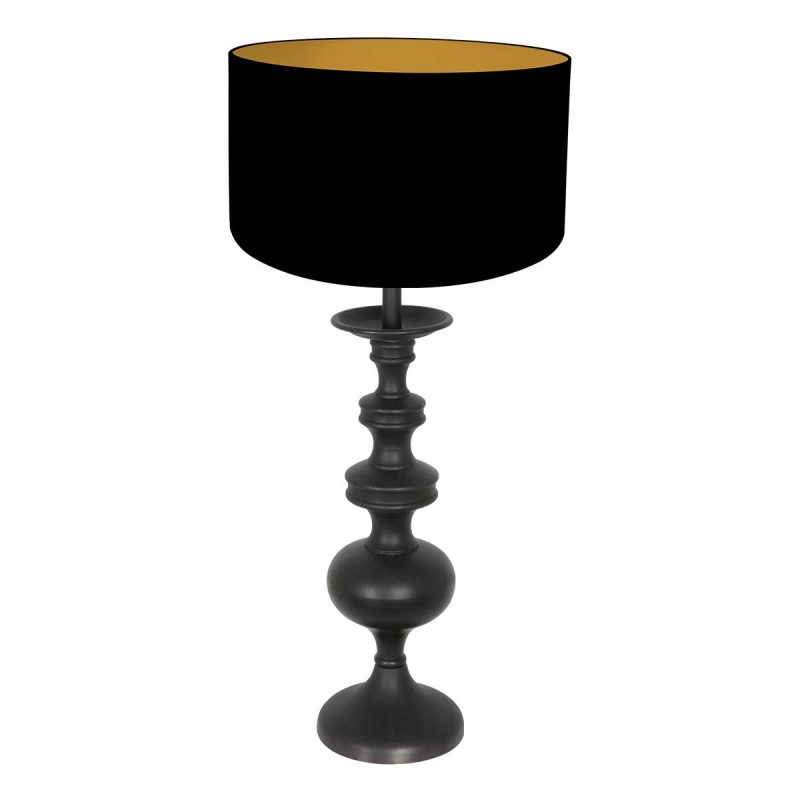 annelighting-tafellamp-lyons-zwart-houtlinnen-ø30cm-e27-3982zw-1
