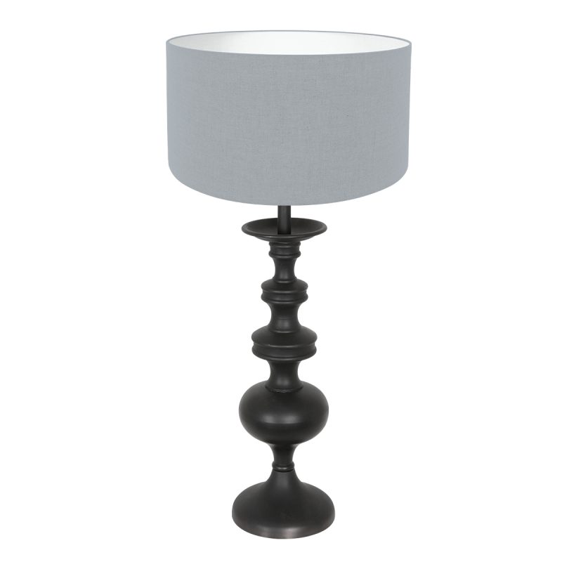annelighting-tafellamp-lyons-zwart-houtlinnen-ø30cm-e27-3952zw-1