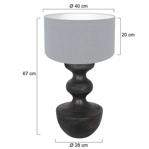 annelighting-tafellamp-lyons-zwart-houtlinnen-ø40cm-e27-3934zw-1