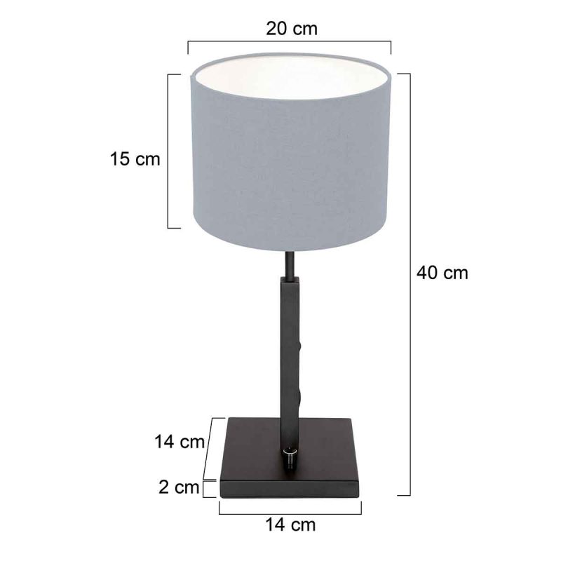 Moderne kleine tafellamp Steinhauer Stang - Afbeelding 6