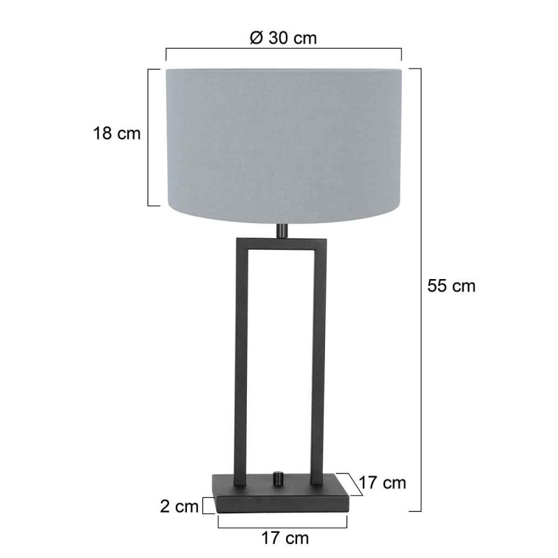 Moderne kleine tafellamp Steinhauer Stang - Afbeelding 6