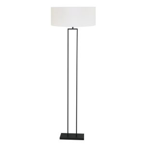 moderne-vloerlamp-zwart-met-witte-lampenkap-steinhauer-stang-3851zw