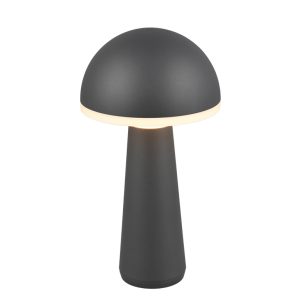moderne-zwarte-paddenstoel-oplaadbare-tafellamp-reality-fungo-r57716142