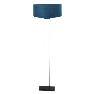 moderne-zwarte-vloerlamp-met-groene-lampenkap-steinhauer-stang-3854zw