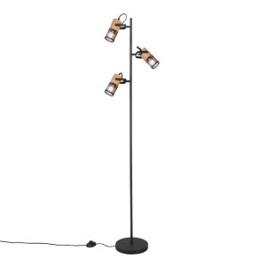 moderne-zwarte-vloerlamp-met-hout-trio-leuchten-tosh-404300332