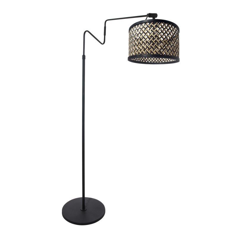 moderne-zwarte-vloerlamp-met-rieten-kap-anne-light-&-home-linstrom-3729zw