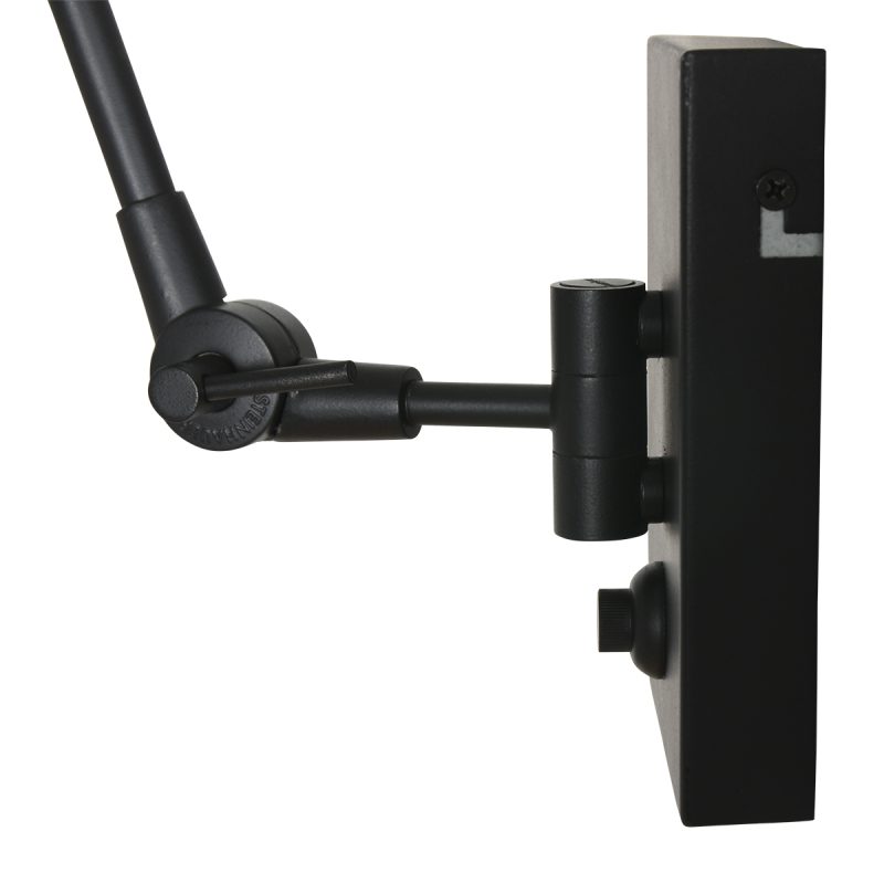 Moderne zwarte wandlamp met rieten kap Steinhauer Prestige chic - Afbeelding 12