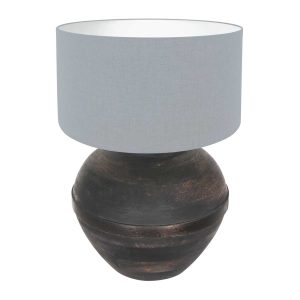 annelighting-tafellamp-lyons-zwart-houtlinnen-ø40cm-e27-3933zw-1