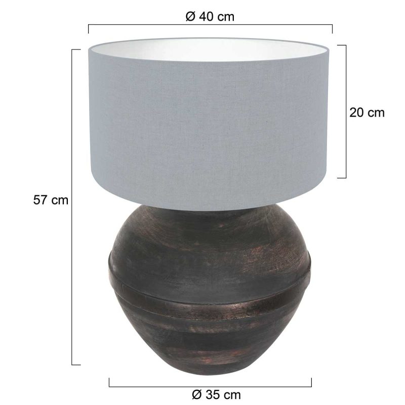 annelighting-tafellamp-lyons-zwart-houtlinnen-ø40cm-e27-3933zw-1