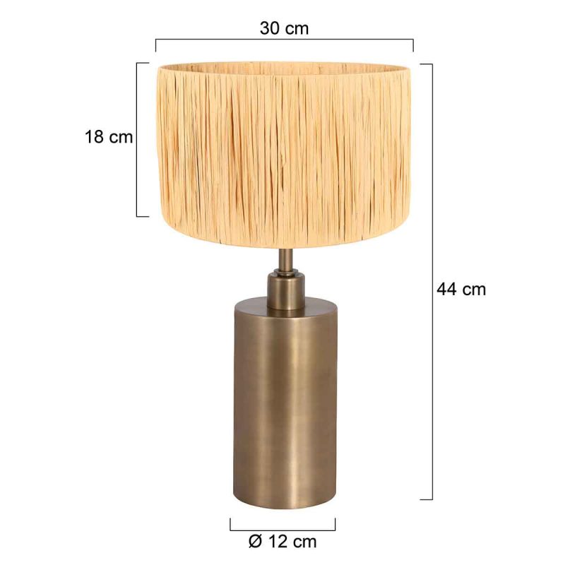 Ronde klassieke tafellamp Steinhauer Brass - Afbeelding 6