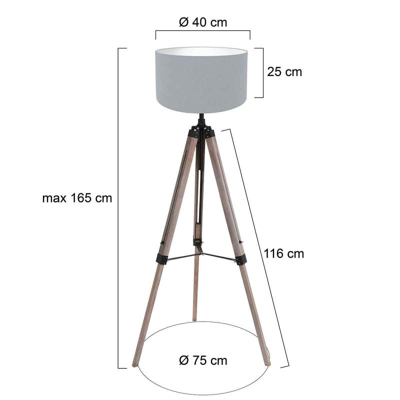 mexlite-vloerlamp-triek-zwart-houtlinnen-ø75cm-e27-4108zw-1