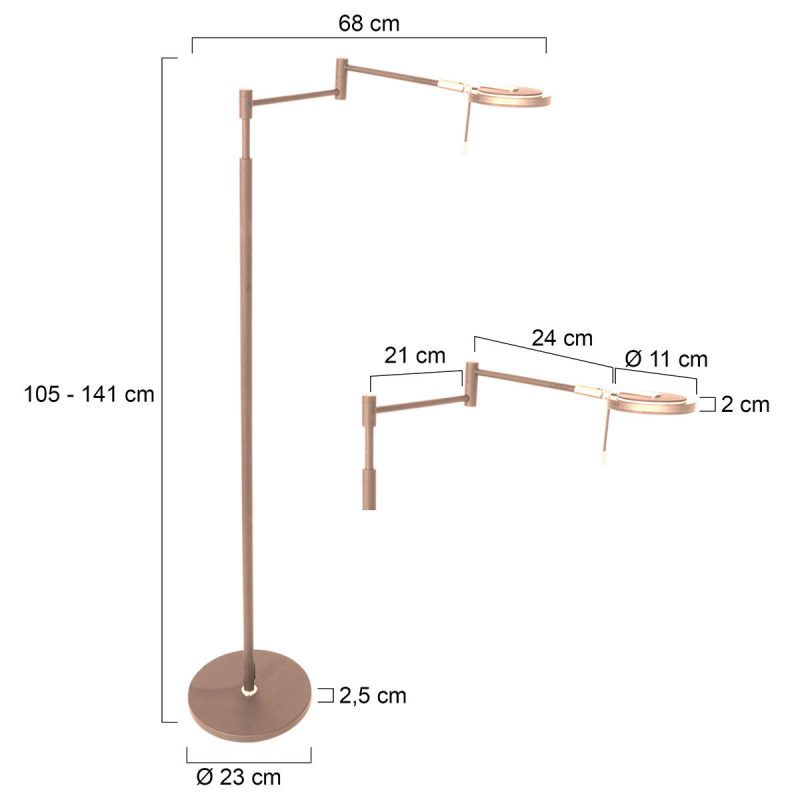 vloerlamp-turound-3082br-brons-klassiek-vloerlamp-steinhauer-turound-brons-3082br-2