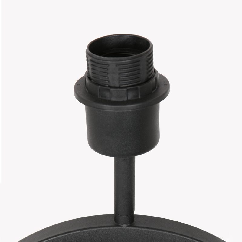 Zwarte design tafellamp met rieten lampenkap Steinhauer Stang - Afbeelding 4