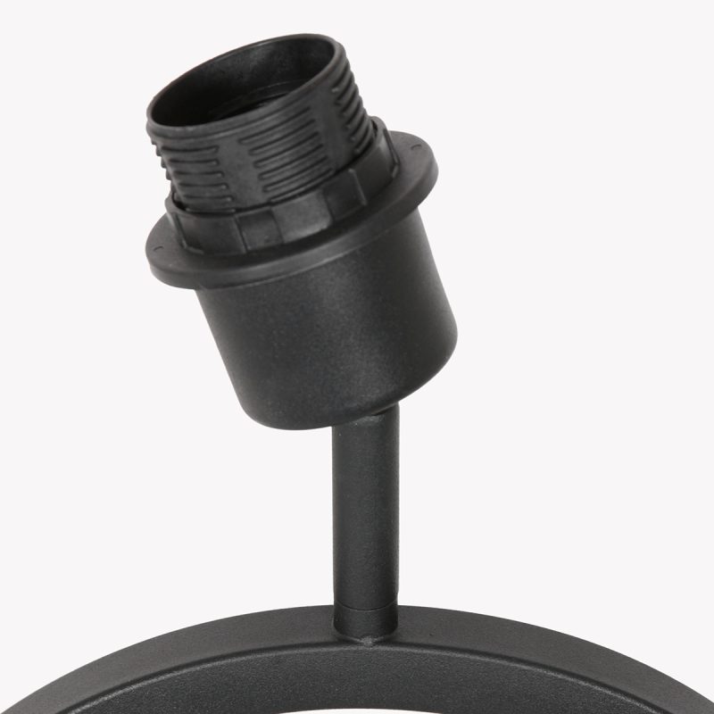 Zwarte design tafellamp met rieten lampenkap Steinhauer Stang - Afbeelding 9