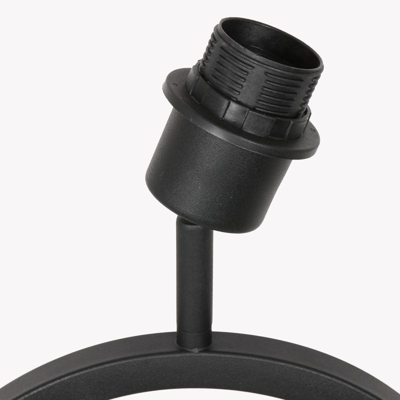 Zwarte design tafellamp met rieten lampenkap Steinhauer Stang - Afbeelding 10