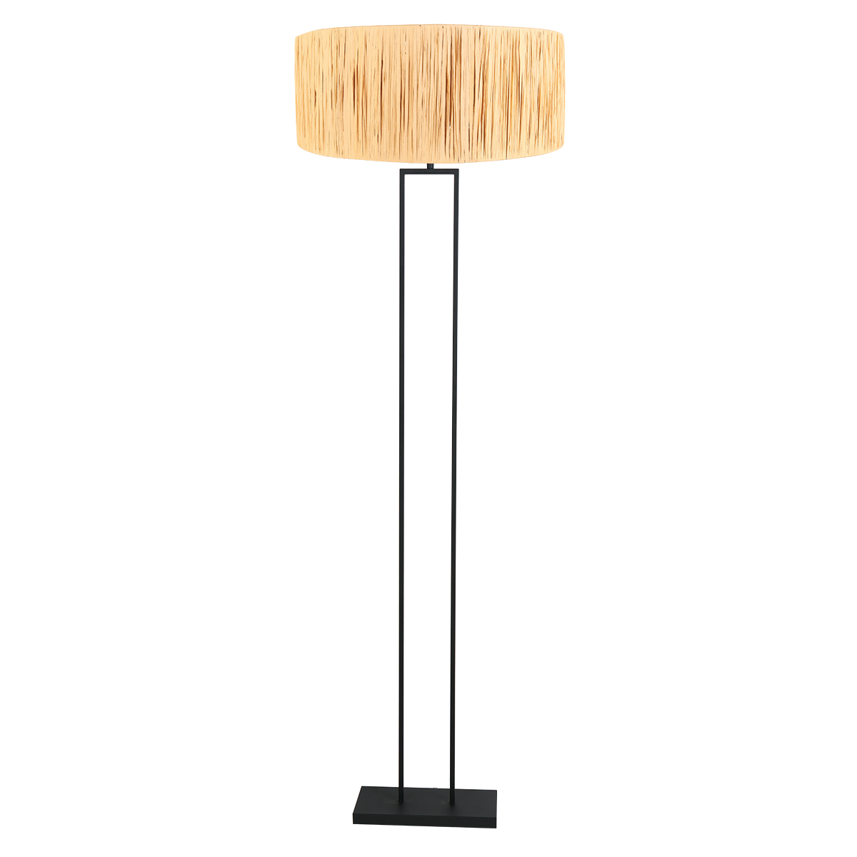 zwarte-industriële-vloerlamp-met-houten-kap-steinhauer-stang-3846zw