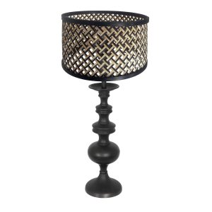 annelighting-tafellamp-lyons-zwart-bamboehout-ø20cm-e27-3749zw-1
