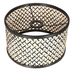 annelighting-tafellamp-lyons-zwart-bamboehout-ø20cm-e27-3749zw-1