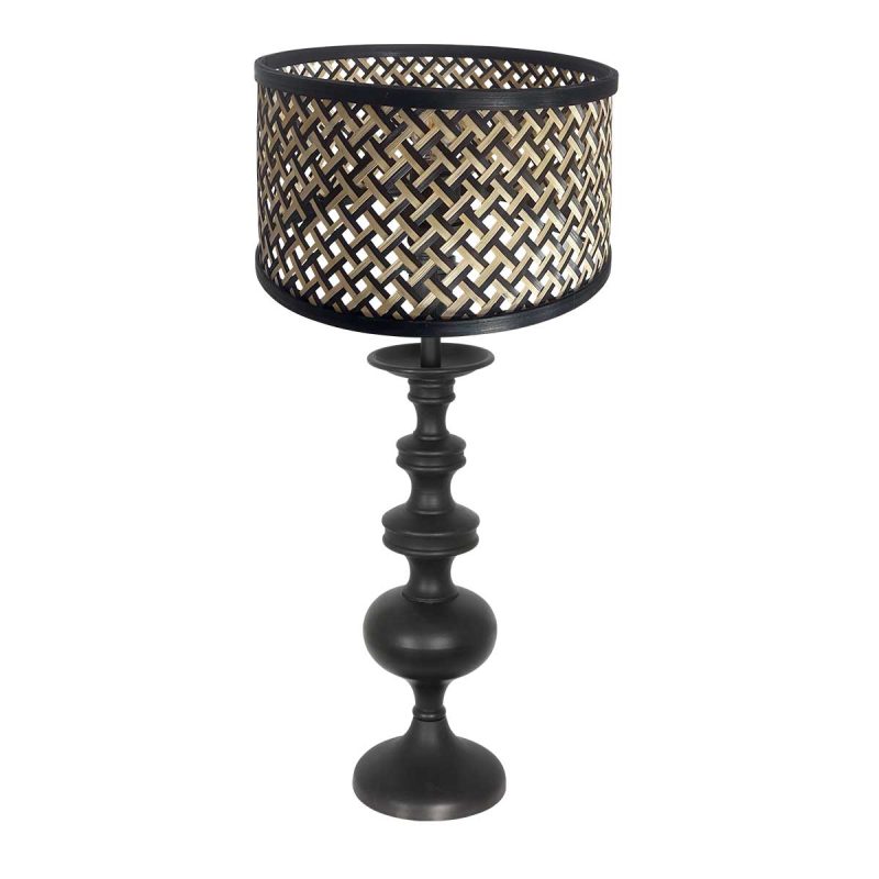 annelighting-tafellamp-lyons-zwart-bamboehout-ø20cm-e27-3749zw-1