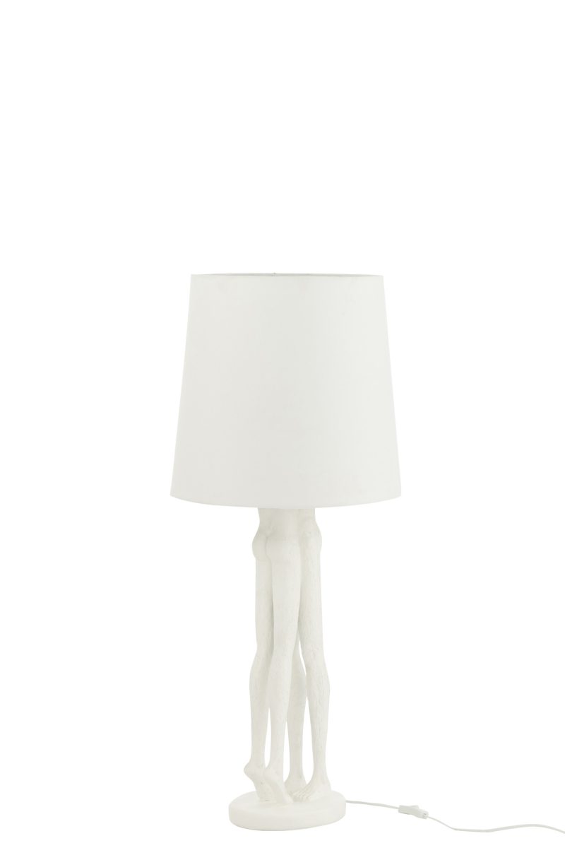 Moderne witte vloerlamp mensfiguren Jolipa Couple resin