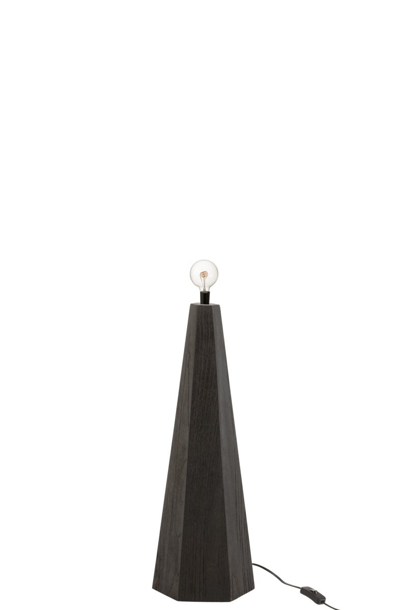 Moderne zwarte tafellamp trapezium Jolipa Fonzy - Afbeelding 2