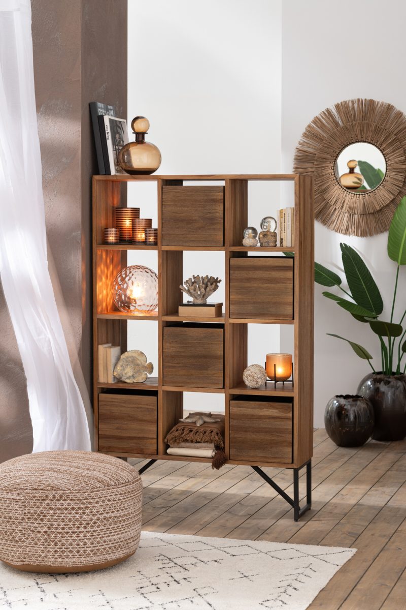 Retro bruine tafellamp rookglas Jolipa Bollie - Afbeelding 3