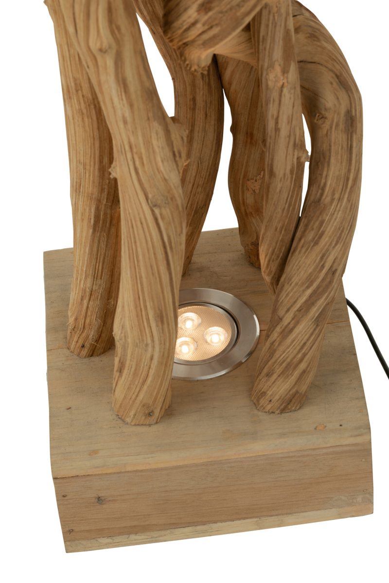 Houten natuurlijke tafellamp Jolipa Branch - Afbeelding 5