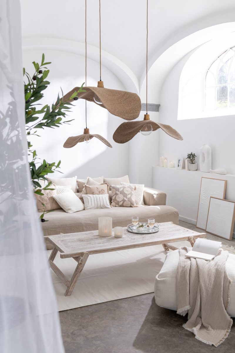 Kleine hanglamp naturel Jolipa Moonj - Afbeelding 5