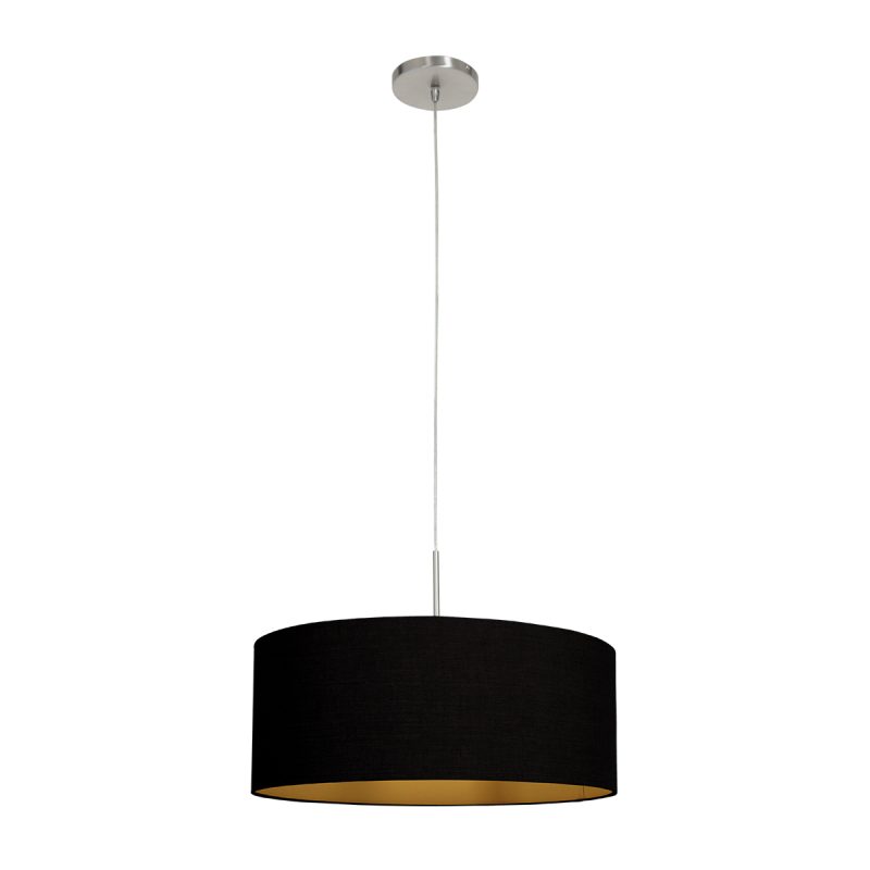 Moderne stoffen stalen hanglamp Steinhauer Sparkled light - Afbeelding 2