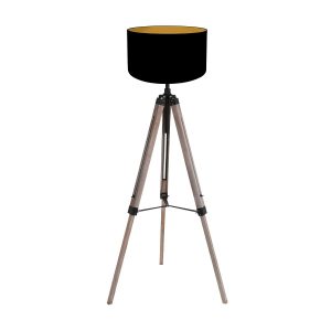 mexlite-vloerlamp-triek-zwart-houtlinnen-ø75cm-e27-4107zw-1