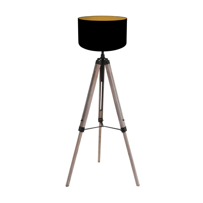 mexlite-vloerlamp-triek-zwart-houtlinnen-ø75cm-e27-4107zw-1