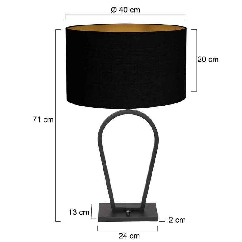 Ronde trendy tafellamp Steinhauer Stang - Afbeelding 7