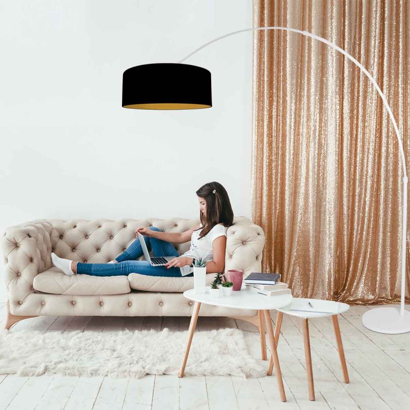 Witte boog vloerlamp Steinhauer Sparkled light - Afbeelding 3