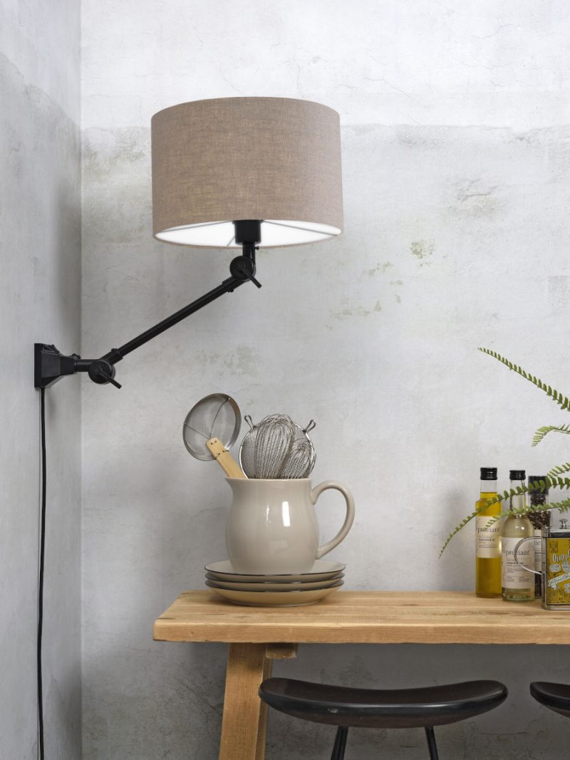 Metalen grijze wandlamp retro It's About RoMi Amsterdam - Afbeelding 5