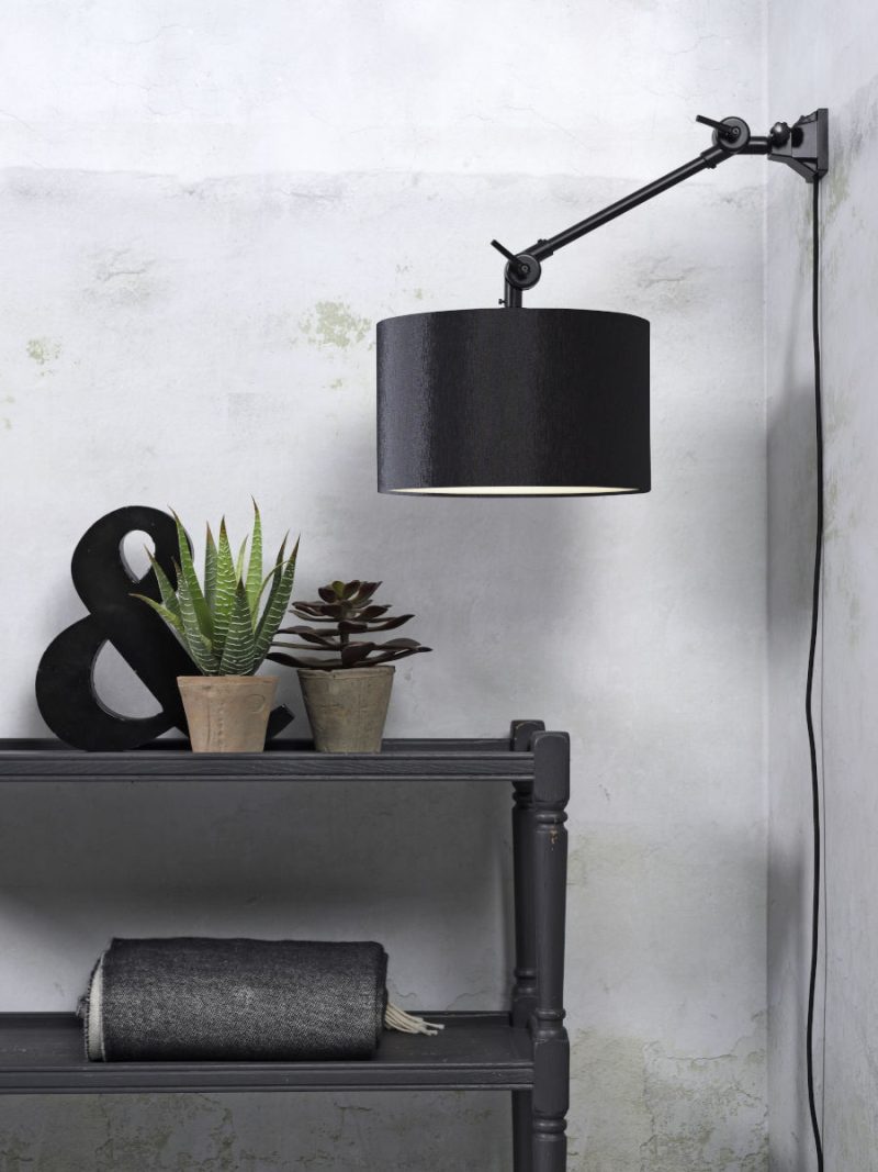 Retro zwarte metalen wandlamp It's About RoMi Amsterdam - Afbeelding 8