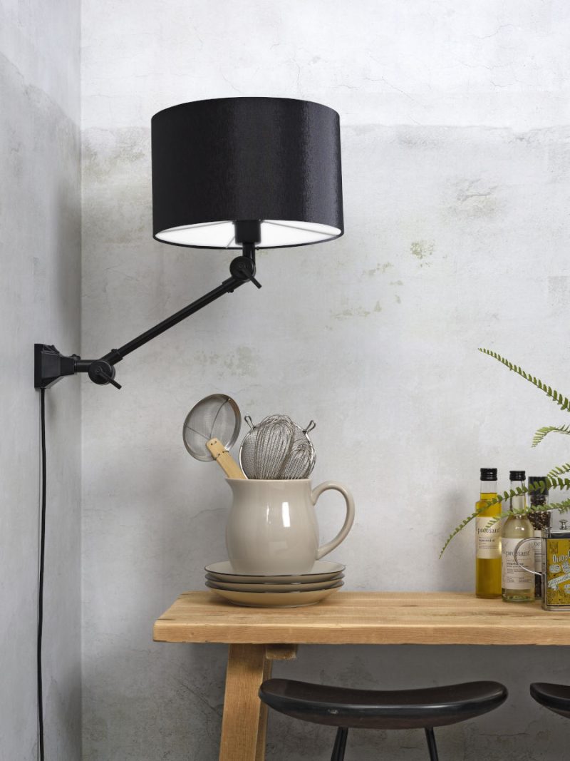 Retro zwarte metalen wandlamp It's About RoMi Amsterdam - Afbeelding 5