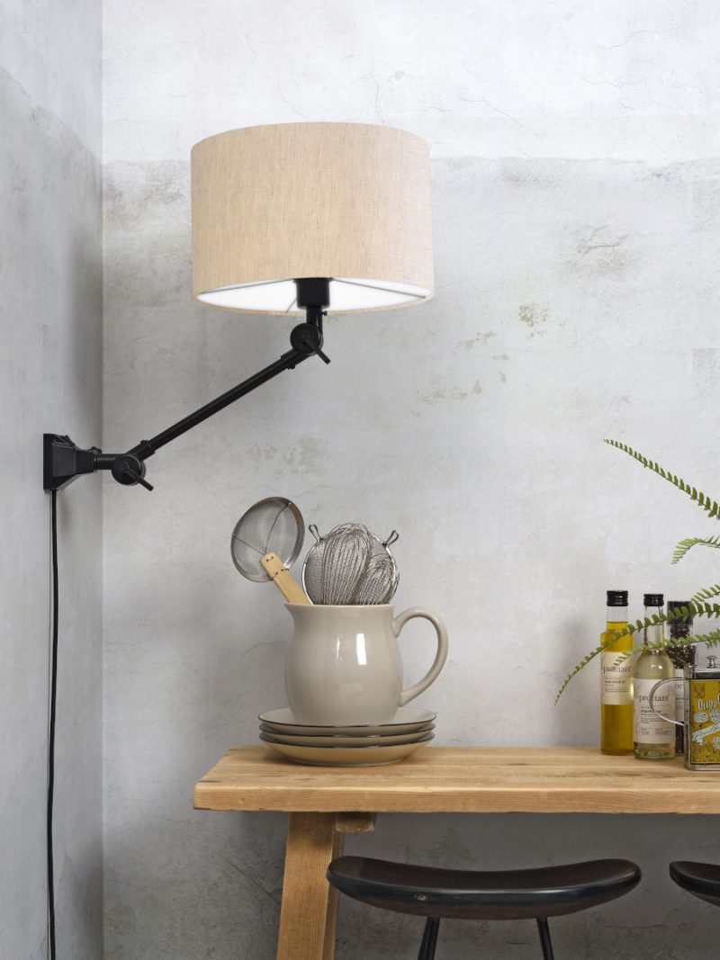 Grijze metalen wandlamp retro It's About RoMi Amsterdam - Afbeelding 5