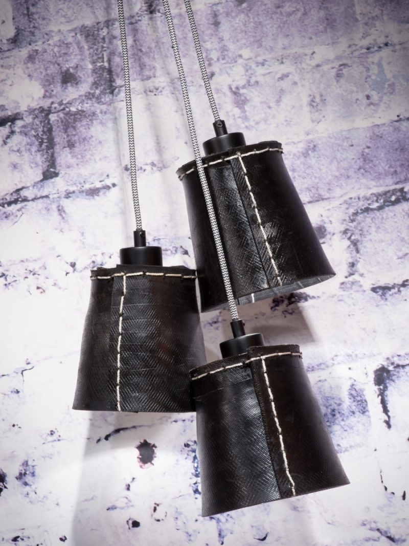 Zwarte rubberen hanglamp vintage GOOD&MOJO Amazon - Afbeelding 3