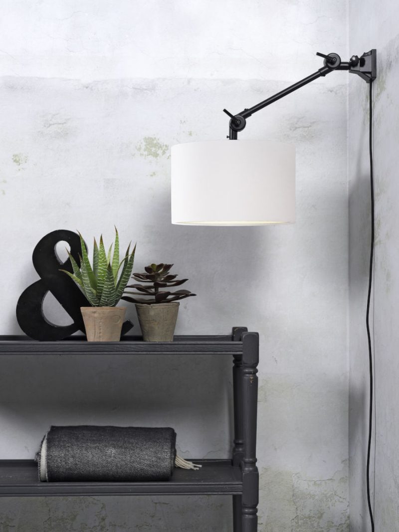 Witte retro wandlamp metaal It's About RoMi Amsterdam - Afbeelding 8