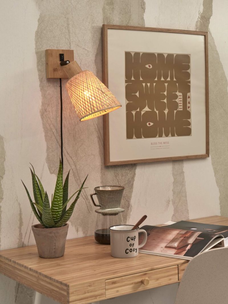 Bamboe boheems naturel wandlamp GOOD&MOJO Java - Afbeelding 2