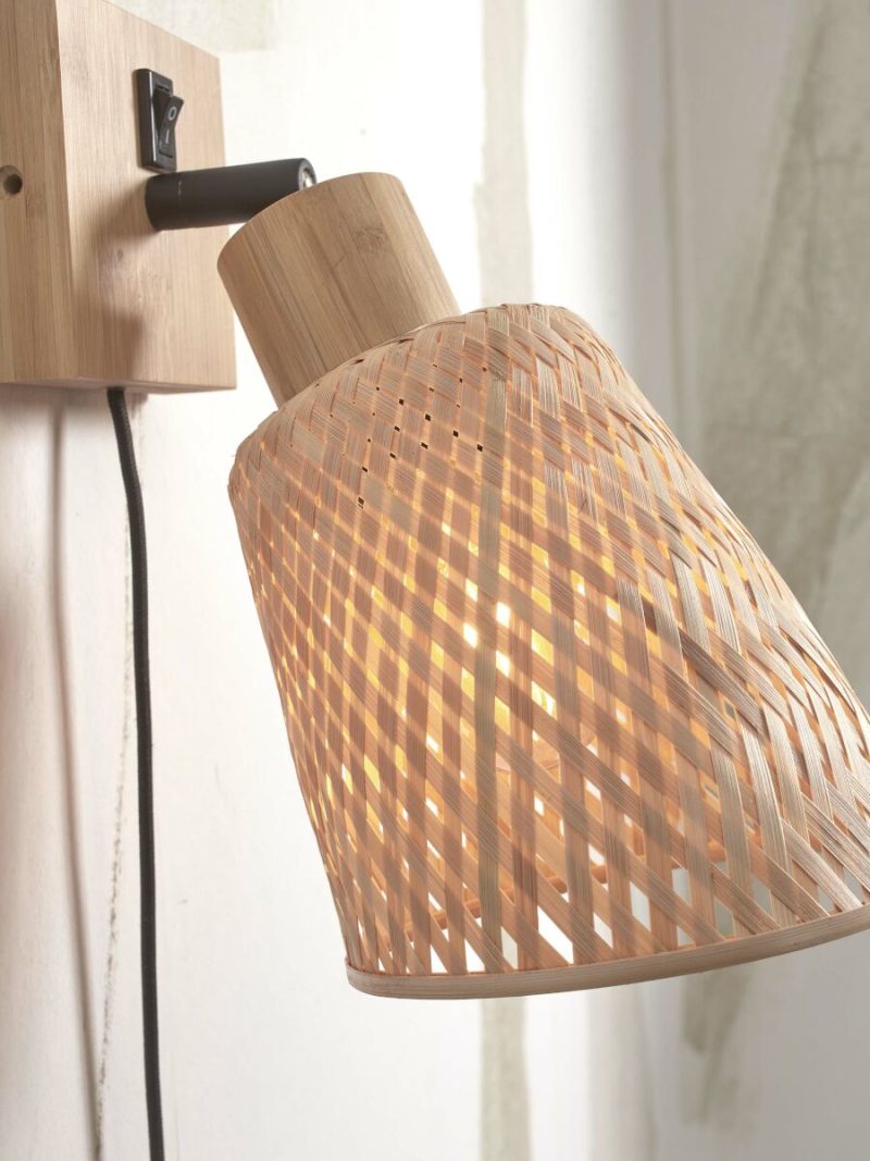 Bamboe boheems naturel wandlamp GOOD&MOJO Java - Afbeelding 4