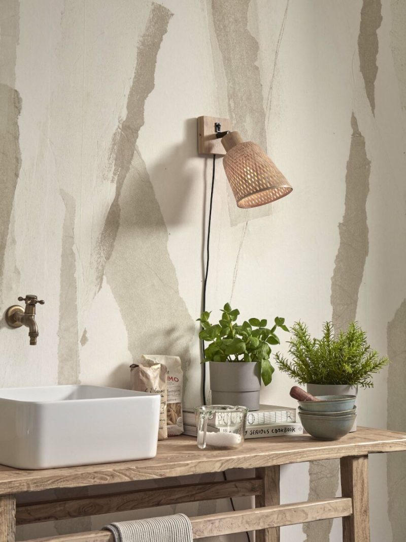 Bamboe boheems naturel wandlamp GOOD&MOJO Java - Afbeelding 5