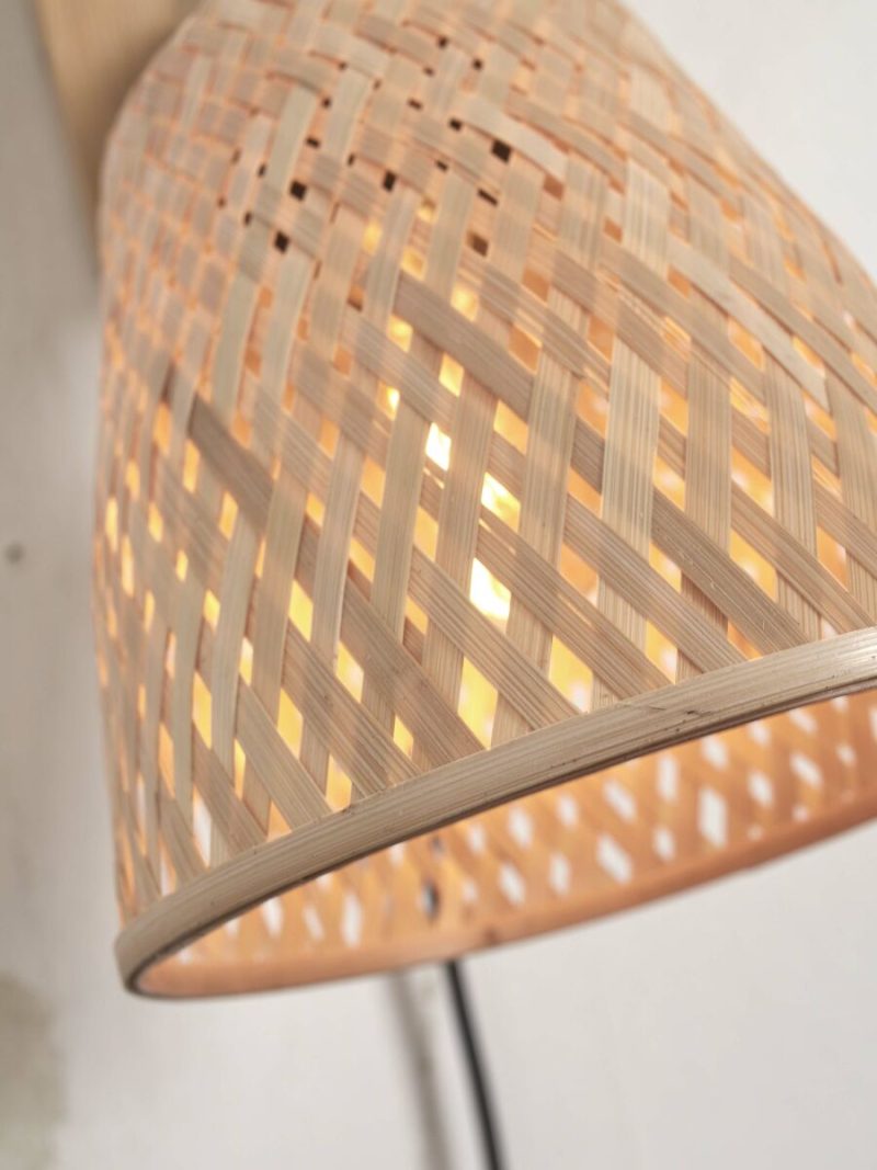Bamboe boheems naturel wandlamp GOOD&MOJO Java - Afbeelding 8