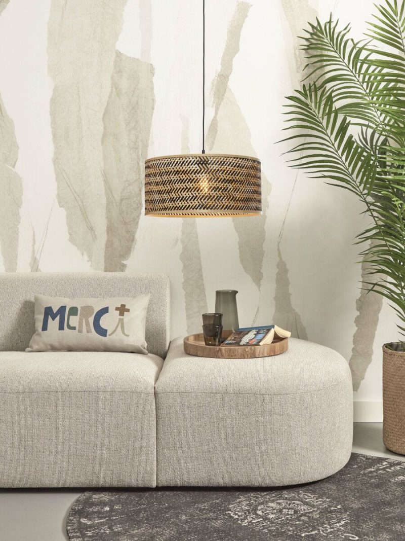Bamboe bohemian hanglamp zwart naturel GOOD&MOJO Java - Afbeelding 10