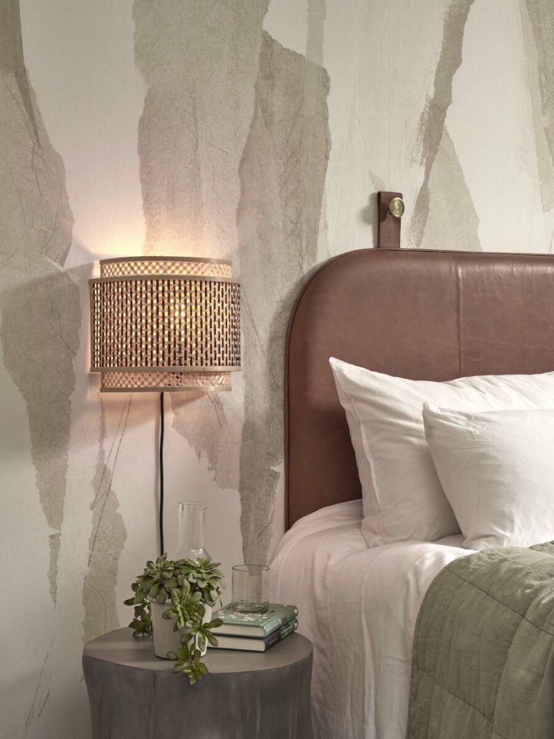 Bamboe bohemian wandlamp naturel zwart GOOD&MOJO Bhutan - Afbeelding 5